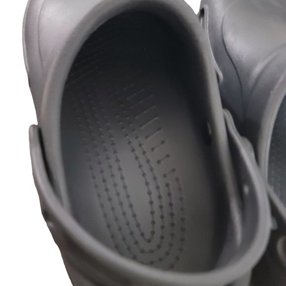 Crocs At Work Bistro Men Size 10 Gray Comfort Slip-Resistant Clogs 10075 W12 - Picture 6 of 8